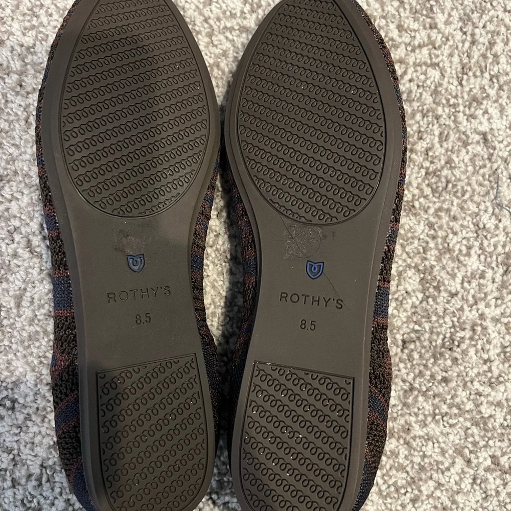 Rothy’s Sapphire Zebra Limited Edition Women’s Size 8.5 Ballet Flats - Picture 4 of 7